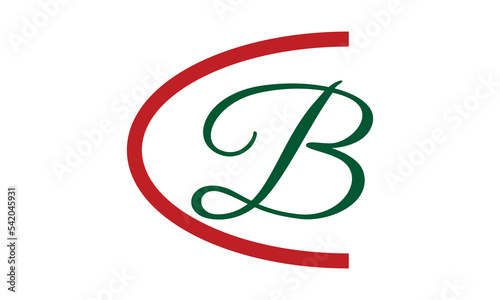 CB  BC Letter Logo Design with line. Creative Lettering Logo Vector Illustration.