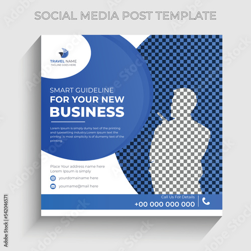 Social media post design template