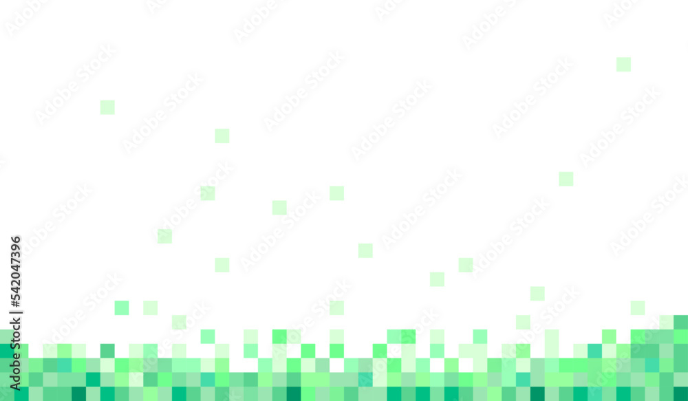 Green pixelated, low-resolution background, computer screen, cyber, digital art. Green pixelated, low-resolution background, computer screen, cyber, digital art.