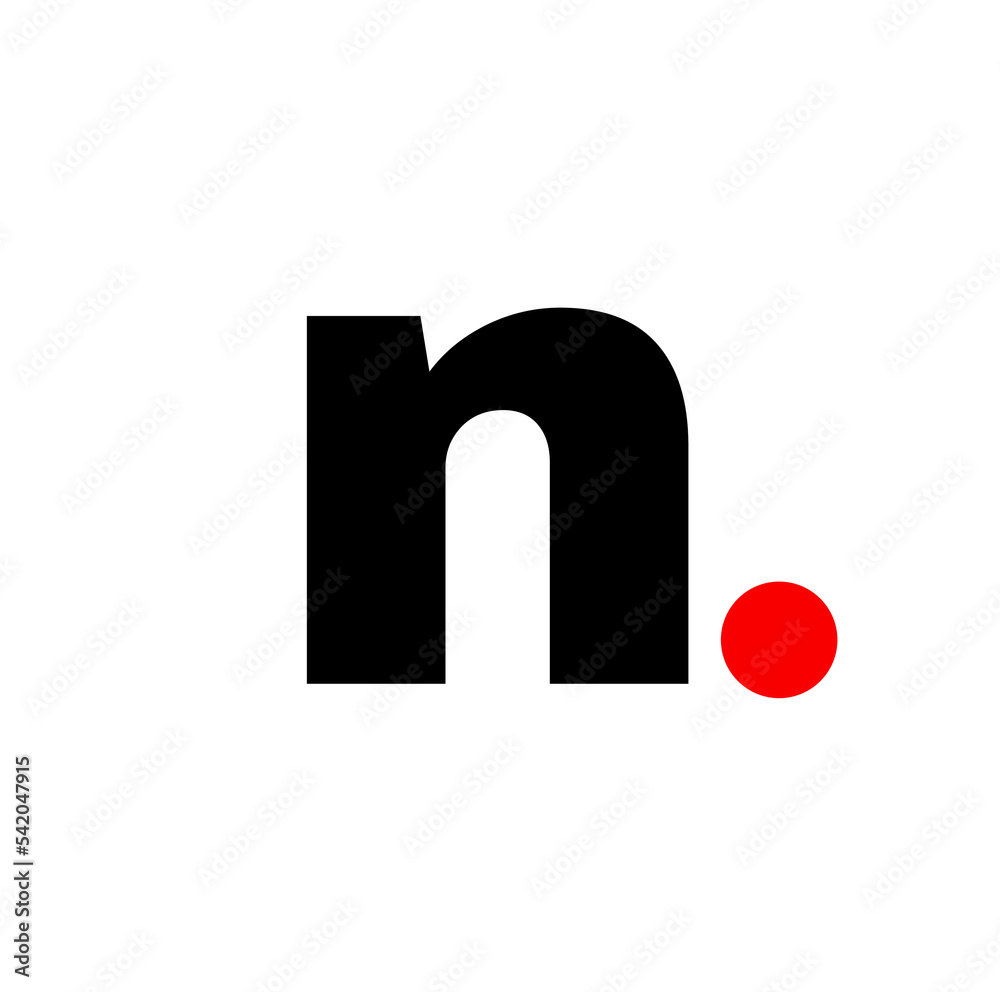 N brand name initial letter icon. N monogram. N brand name initial letter icon. N monogram.