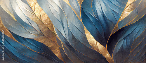 Herbst Blätter Abstrakt Farbe Hintergrund Backdrop Digital Art AI Illustration 3D Effekt Gestaltung Natur