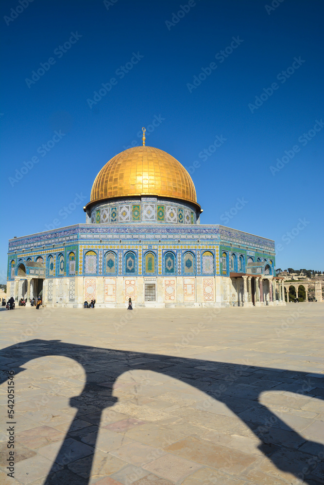 Obraz premium Mosque Dome of the Rock in Jerusalem.