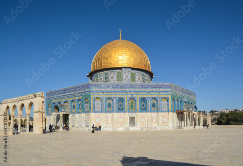 Mosque Dome of the Rock in Jerusalem.
