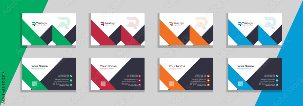 Creative and modern business card template Creative and modern business card template