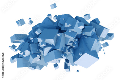 Blue Cubes Cluster photo