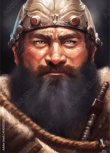 Fantasy RPG character portrait, D&D, digital art