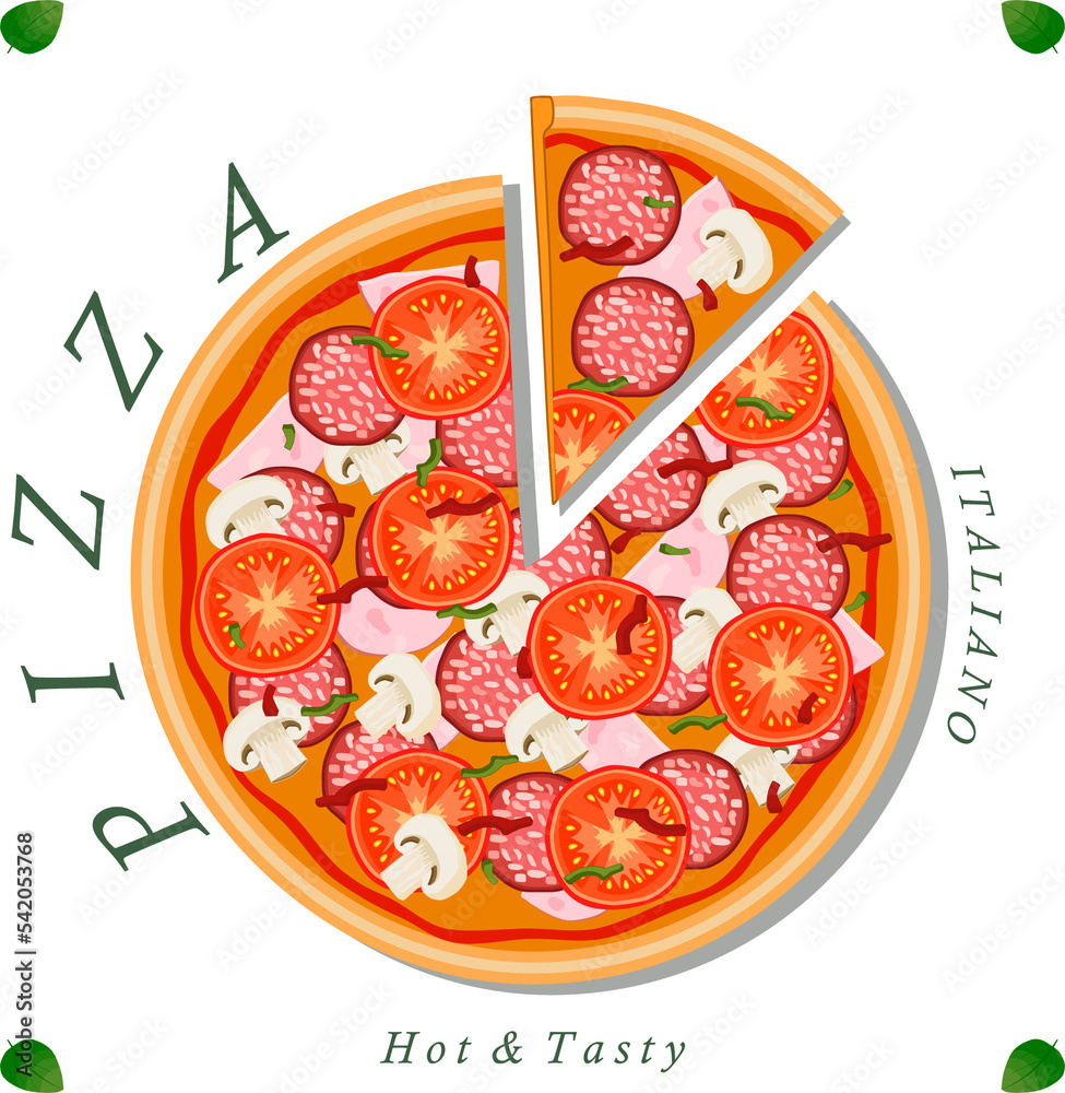 Various sweet tasty pizza Various sweet tasty pizza