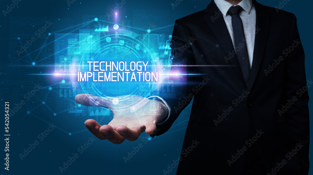 Man hand holding digital technology concept Man hand holding digital technology concept
