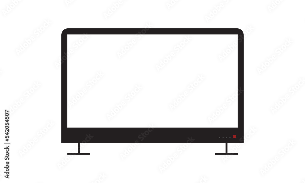 4K TV flat screen lcd or oled, plasma, realistic illustration, White blank monitor mockup. wide flatscreen monitor hanging on the wall 4K TV flat screen lcd or oled, plasma, realistic illustration, White blank monitor mockup. wide flatscreen monitor hanging on the wall
