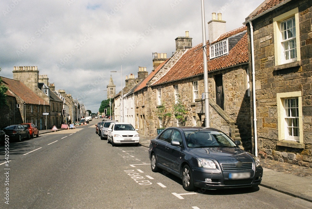 North Street and St Salvator's Chapel, St Andrews, Fife.
