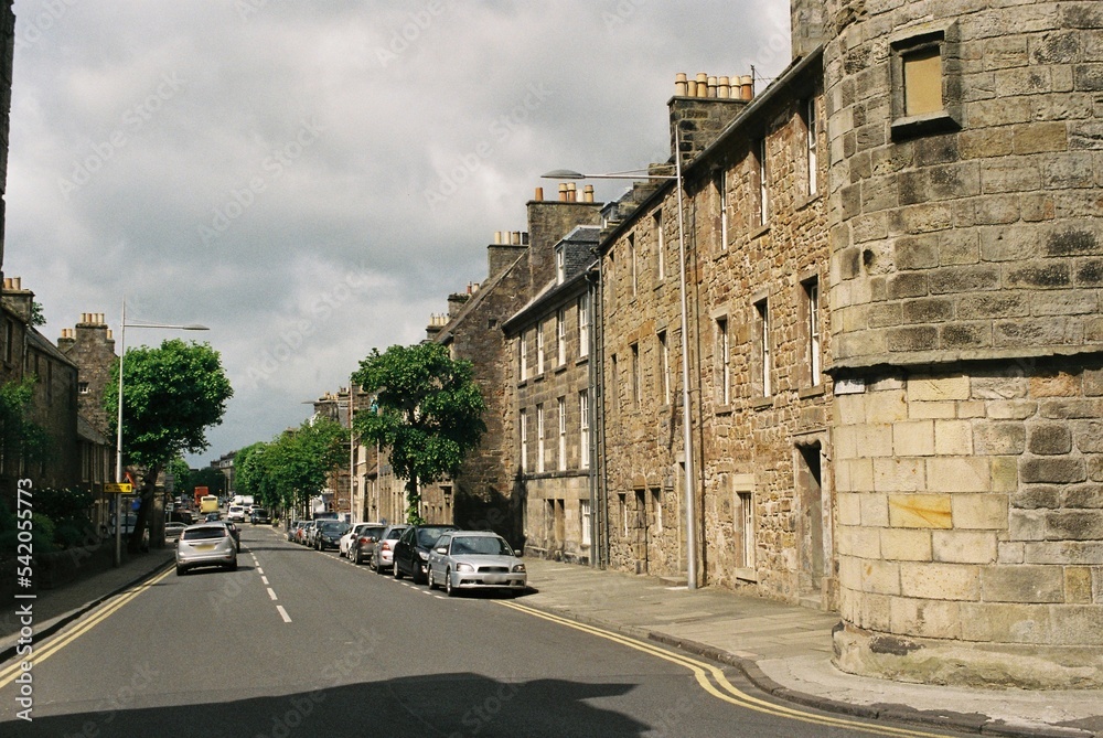 South Street, St Andrews, Fife, looking west.
