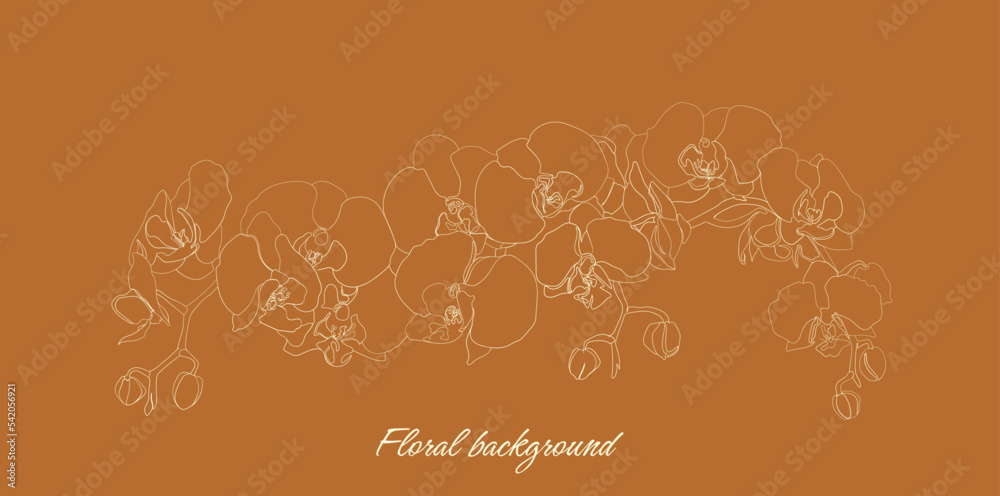 Vector background abstraction with white flowers on a sandy background Vector background abstraction with white flowers on a sandy background