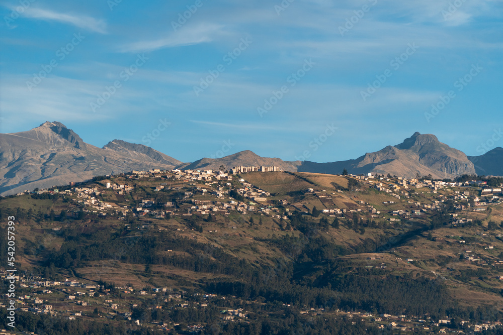 Beautiful mountains near the city