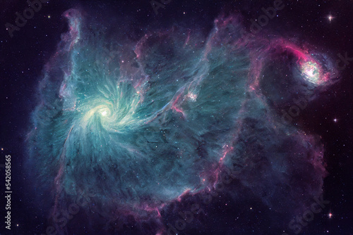space galaxy background. Modern digital art illustration background.