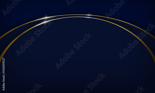 アーチ状の2本のゴールド曲線、ラグジュアリー、背景