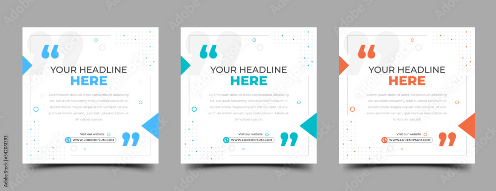 © Applesix_std - Set of Social media post template with abstract colorful shape illustration © Applesix_std - Set of Social media post template with abstract colorful shape illustration