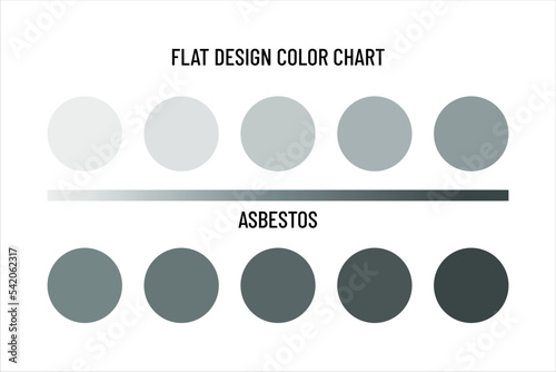 Flat design color chart. Color scheme