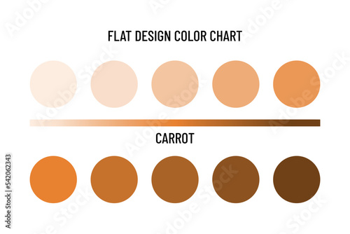 Flat design color chart. Color scheme