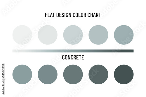 Flat design color chart. Color scheme