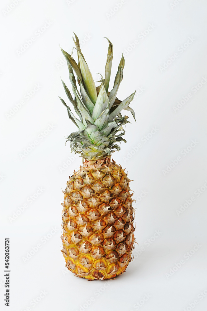 Fototapeta premium Pineapple on a white background. Tropical fruit