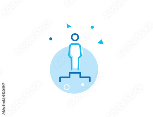 Podium Stroke Line Icon
