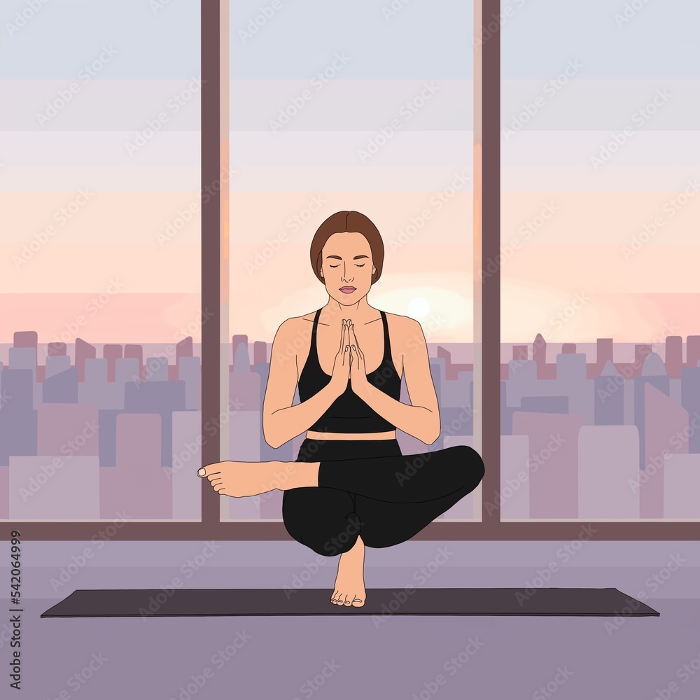 Yoga-Pose-Half-Lotus-Pose-in-Infinity-Pose-Ardha-Padmasana-in-Anantasana •  Mr. Yoga ® Is Your #1 Authority on Yoga Poses