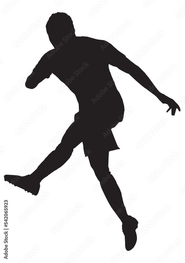 Silhouette Football Player Silhouette Football Player