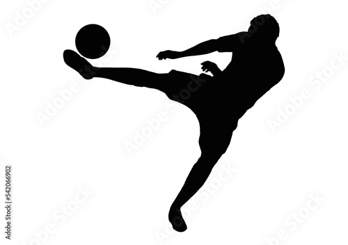 Silhouette Football Player photo