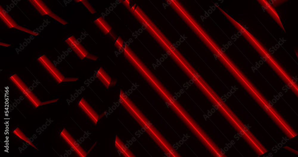 Render with red laser lines on a dark surface Render with red laser lines on a dark surface