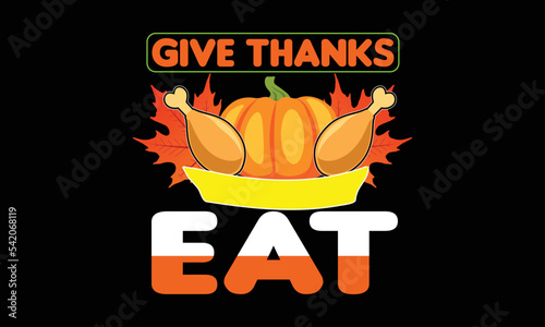 Thanks Giving Day t-shirt design photo