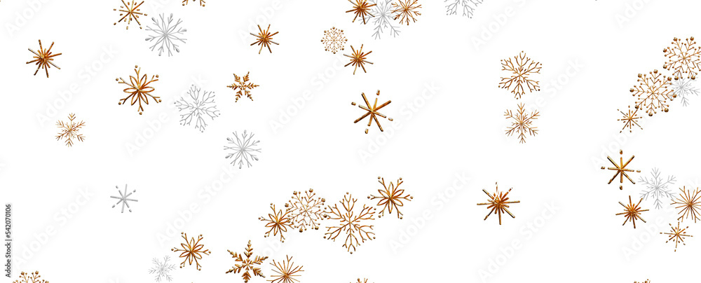 Christmas background design of snowflake and snow falling in the winter 3d illustration Christmas background design of snowflake and snow falling in the winter 3d illustration