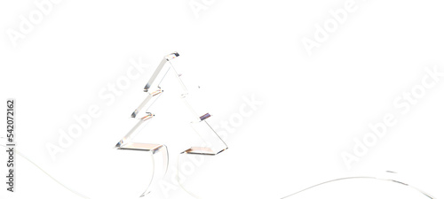Abstract winter scene with ...