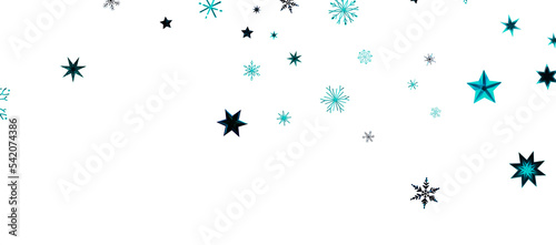With Realistic Snowflakes Overlay On Light Silver Backdrop. Xmas Holidays