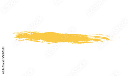 Yellow watercolor brush stroke