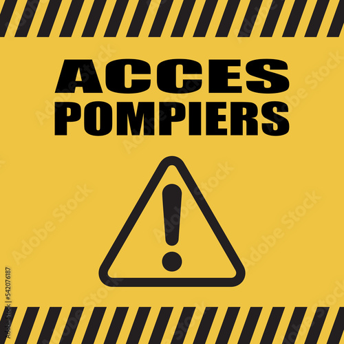 Logo accès pompiers.