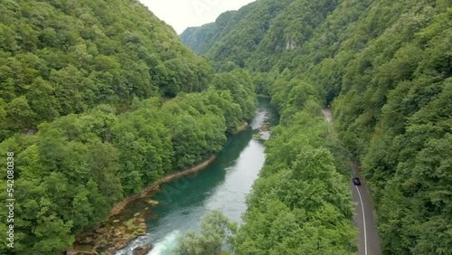 River in Bosnia in the morning light
