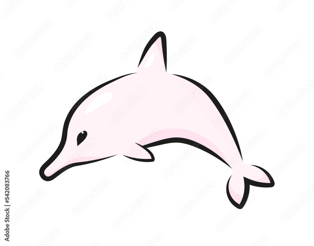 Różowy delfin Różowy delfin