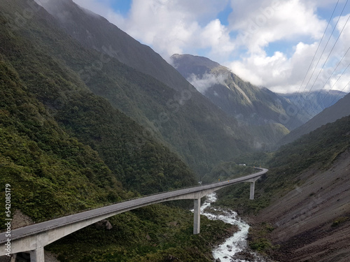 The bridge through Arthurs Pass on the south island of New Zealand.