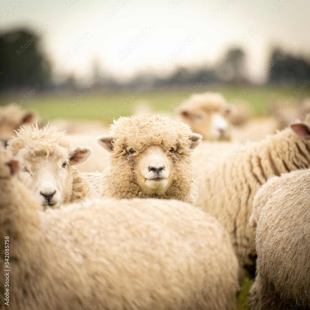 Fototapeta premium sheep in the field