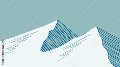 white and blue mountain background stock vector