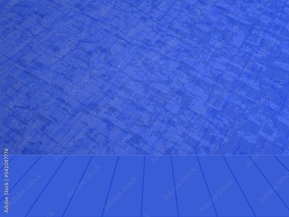 blue wall with floor pattern texture background 