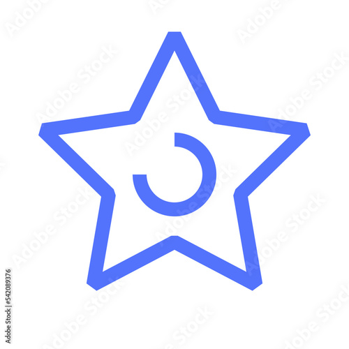 award favourite multimedia prize star line icon