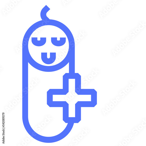 hospital medical pediatry line icon