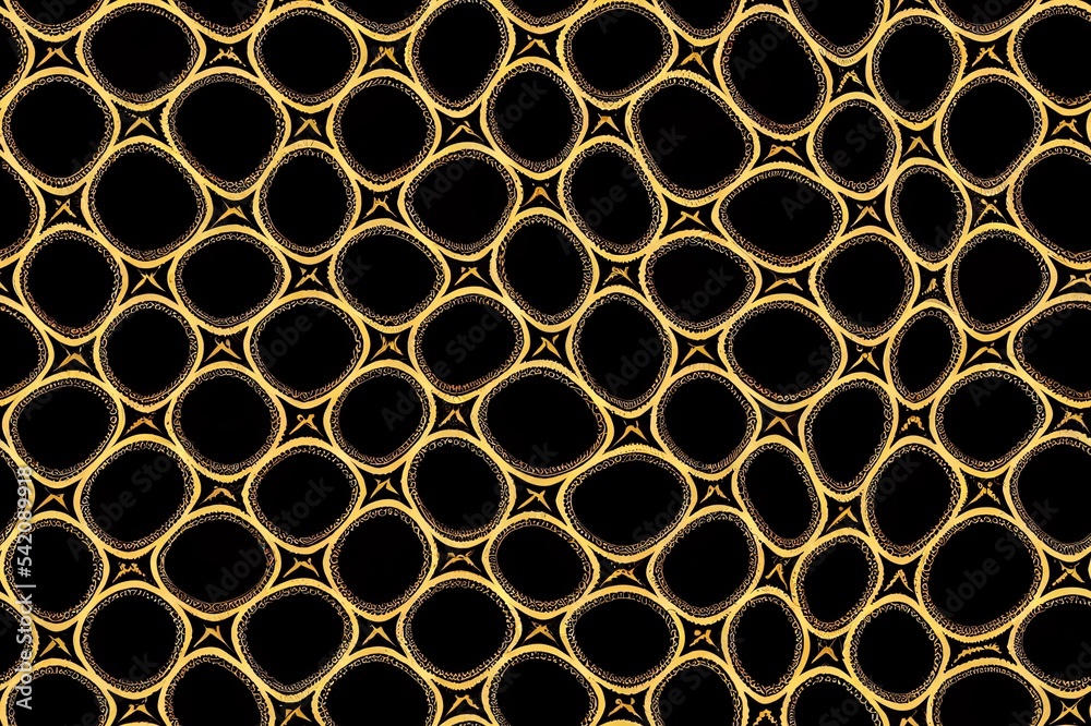 seamless Paisley border pattern on black background seamless Paisley border pattern on black background
