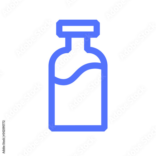 beverage bottle drink milk line icon