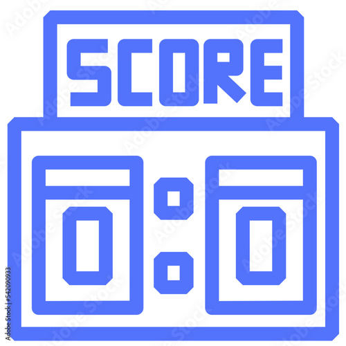 score scoreboard sport line icon