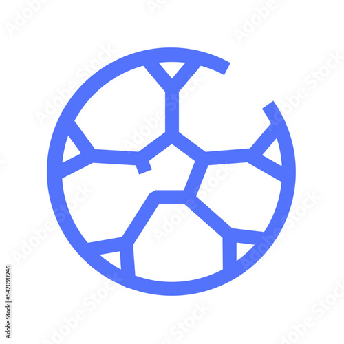 school soccer sport line icon
