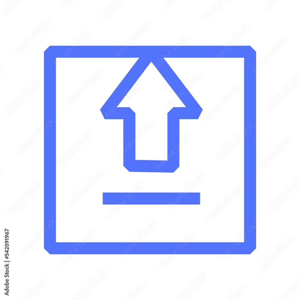 logistic package shipping upload line icon logistic package shipping upload line icon