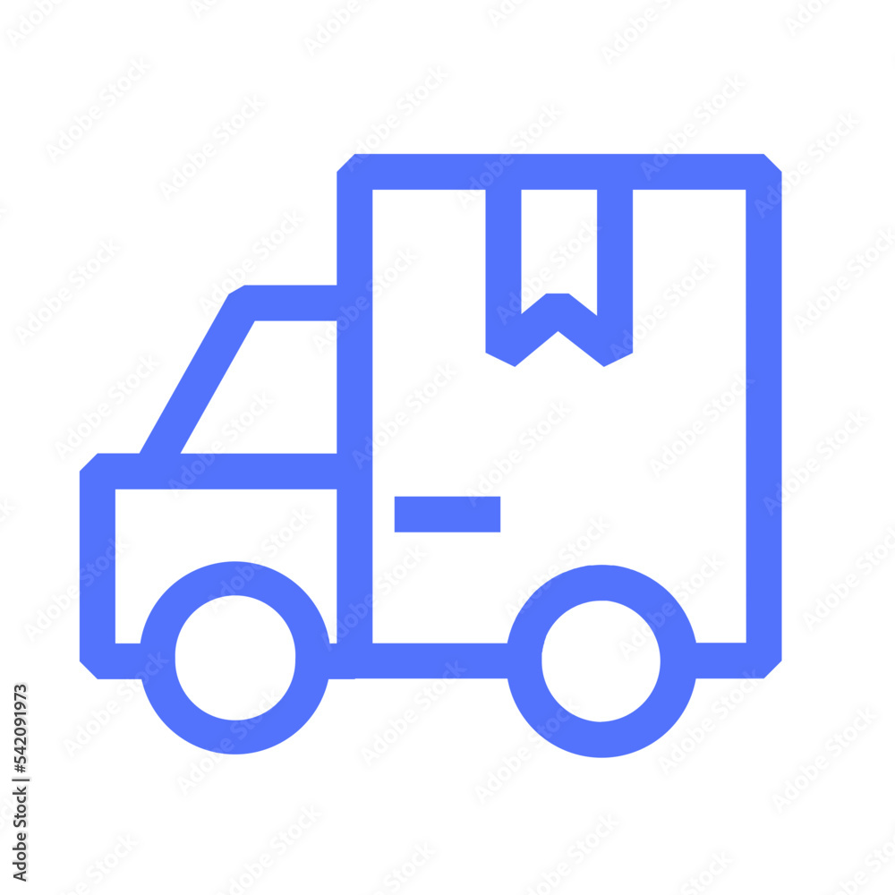logistic package transport truck line icon logistic package transport truck line icon