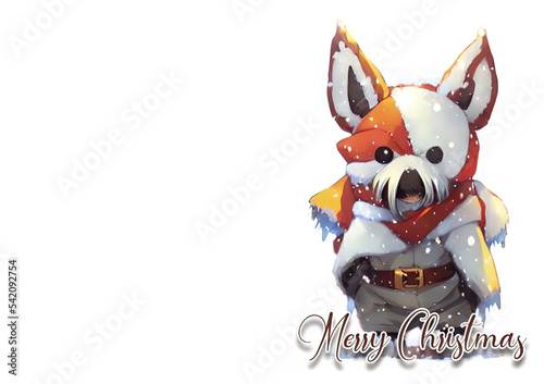 Cute Animal Christmas Card